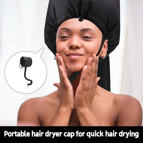 Hair Dryer Hood Bonnet,1PCS Hair Dryer Bonnet Hood,Bonnet Hood Hair Dryer for Home & Salon Use,Portable Hair Dryer Cap,Ideal Hair Steamer Cap for Healthy Hair,Hooded Dryer for Hairdressing and Styling - Image 6