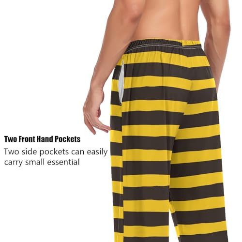 Green and Red Plaid Pajama Pants for Men Comfort Sleep Lounge Bottoms Straight-fit with Pockets S-XXL4