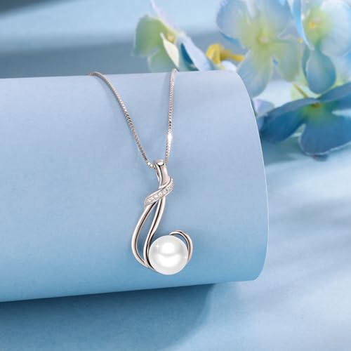 Collier de perles de culture d'eau douce 9-10mm en argent sterling d'une élégance rare