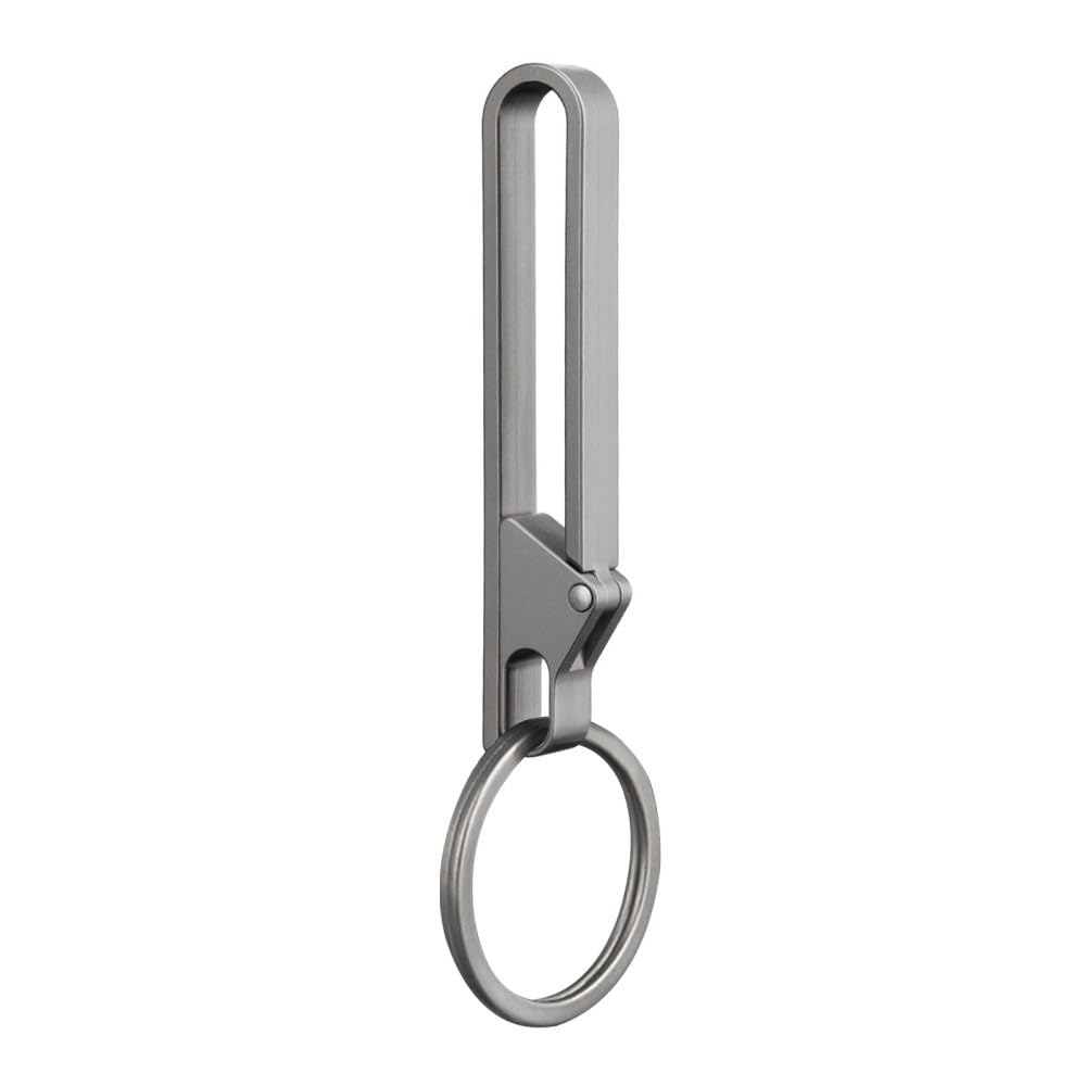 Mioyoow Unisex Normal Titanium Carabiner Keyring, Heavy Duty Keychain Clip Quick Release Belt Key Holders For Outdoor Men Women