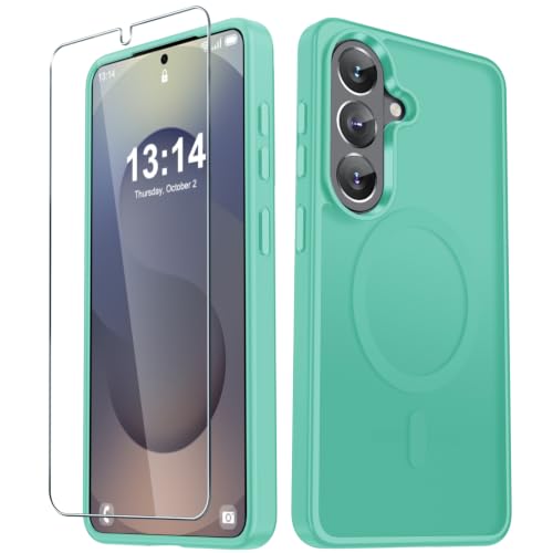 Image of YENAPOON for Samsung Galaxy S26 FE Case, Matte Magnetic Phone Cover, Teal