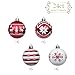 Valery Madelyn Christmas Ornaments Tree Decorations, 24ct Red and White Shatterproof Christmas Ball Ornaments Set, 2.36 Inch Decorative Hanging Ornament Bulk for Xmas Holiday Party Decor