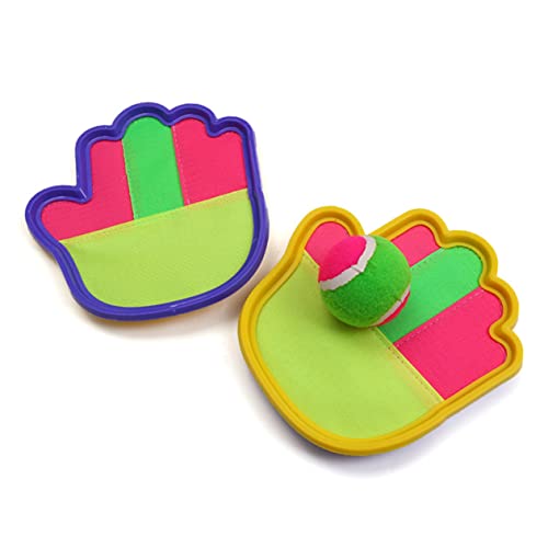 Healvian 1セット親子で楽しむ 手掌型粘?球拍 点 ラケット ボール 子供向け