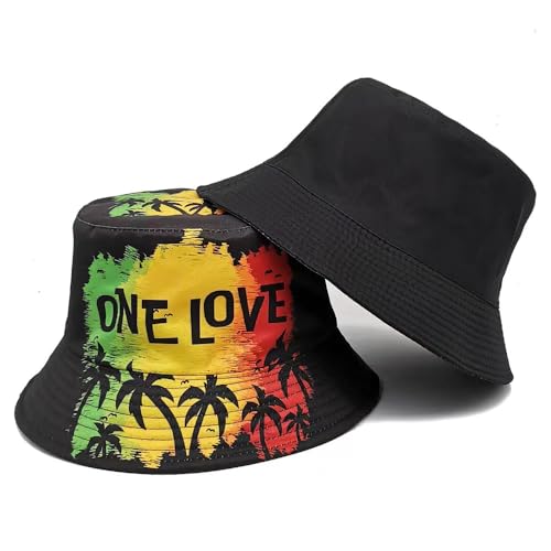 Image of Dujunex American Flag Stars Bucket Hat Summer Travel Beach Sun Hats Outdoor Cap for Women Man