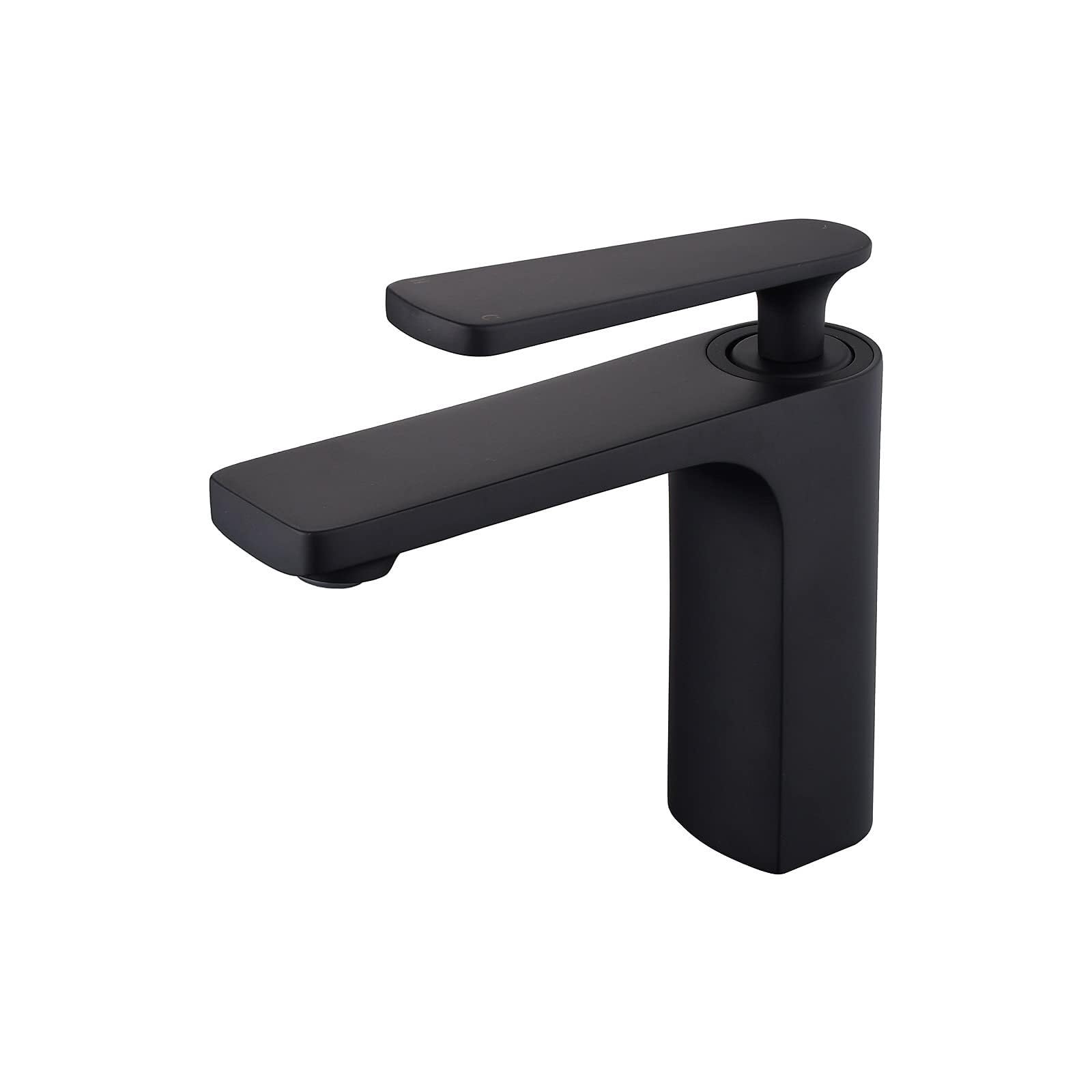 Grifo de lavabo monomando negro mate para muebles de baño LWX