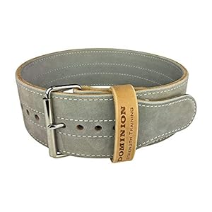 Leather Weightlifting Belt Single Prong for Men and Women – 4 Inch Wide X 10mm Thick