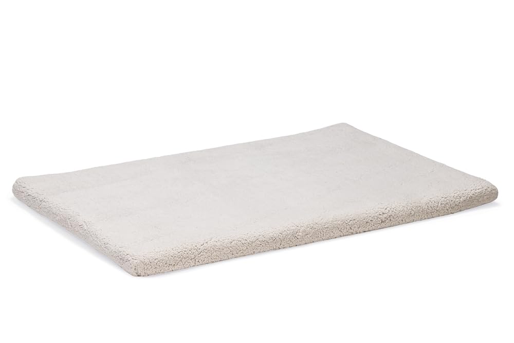 Beeztees Ito, Orthopädisches Käfigkissen, Hundebett, Hellgrau, 121x78x5 cm