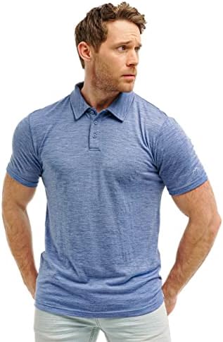 Merino.tech 100% Merino Poloshirt Herren Kurzarm & Langarm Outdoor Alltag | Atmungsaktive, Geruchshemmend Merino Shirt Herren, Schnelltrocknend, Thermo, Knitterfrei, Langarmshirt,