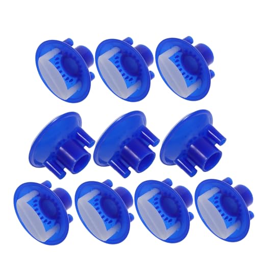 ABOOFAN 10Pcs Detachable Mop Rod Clamp Head Replacement Blue Screw Clamp for Handle for Home and Commercial Use