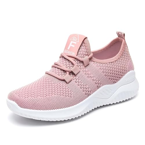 Women’s Slip-On Walking Sneakers – Lightweight Mesh Shoes with Arch Support, Non-Slip Sole, Ideal for Work, Travel, and Daily Comfort