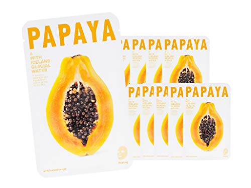 [CNF COSMETIC] THE ICELAND PAPAYA MASK SHEET - [10pcs]