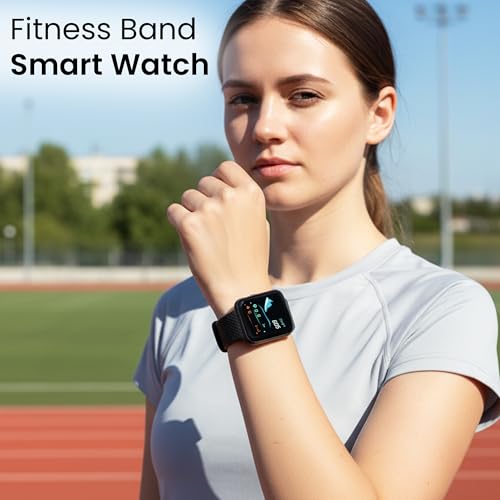 Image of Bouncefit D20 Y68 Fitness Band Smart Watch for Men, Women, Boys, Girls, Kids - Single Touch Interface, Water Resistant, Workout Modes, Quick Charge Sports Smartwatch - Jet Black