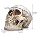 READAEER Resin Skull, Human Head Model for Home Decoration, Halloween Statue, Skull Model for Bookshelf and Desktop (White)