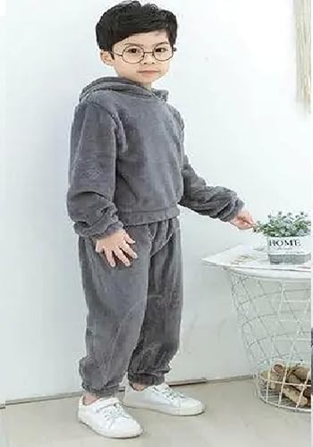Image of SHAPERX Cotton And Fleece Blend Full sleeve Hoodie T-shirt Jogger Trackpant Clothing Set for Boys And Girls Pack of 1