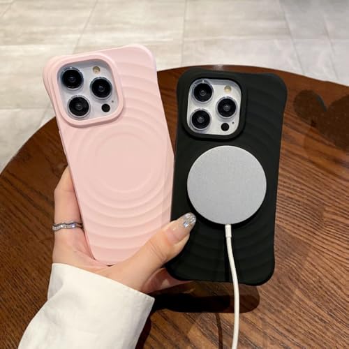 Coque iPhone 15 Pro Max charge sans fil magnétique housse blanche rigide - 5
