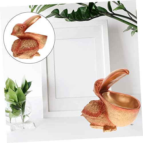 minkissy Vogel Statue Skulptur Schlüssel Behälter Dekorative Schale Geschenkebox Schmuck Box Aufbewahrungsbox Tischdekoration für Zuhause Desktop Ornament