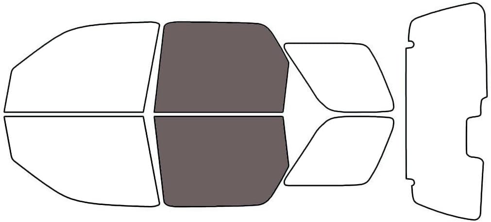 Rvinyl Window Tint Kit Compatible with Ford Escape 2001-2007 - Back Precut Kit - 35%