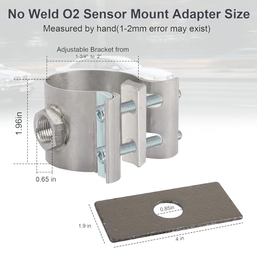Adaptador de Sensor de Oxígeno para Auto 1-3/4"-2" miniatura 2