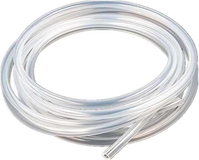 Clear Silicon Tube 1.5mm ID x 3mm OD 16.40ft(5m) Length, Food Grade Silicone Rubber Tube Air Hose Pipe for Pump Transfer Clear