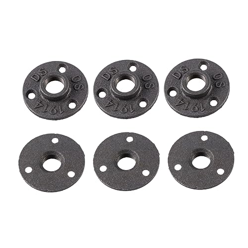 Angoily 12pcs Office Decore The Office Decor Industrial Furniture Decor for Home Curtain Track Clothes Hangers Coathangers Interior Design Clothes-rack Floor Flange Open Teeth Base