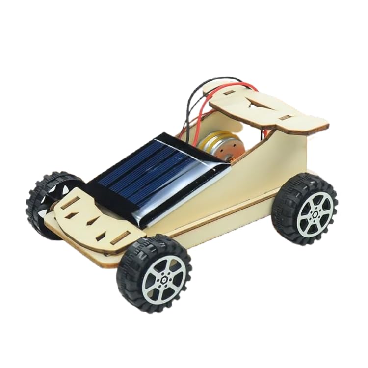 SP Electron Wooden DIY Solar Panel Car Learning Toy Science Kit (Set of 1)-image-16