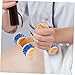 ORFOFE Portable Wooden Massage Cart 3pcs Muscle Roller Body Massager Tool Back Massager Roller for Home Use Yoga Practice