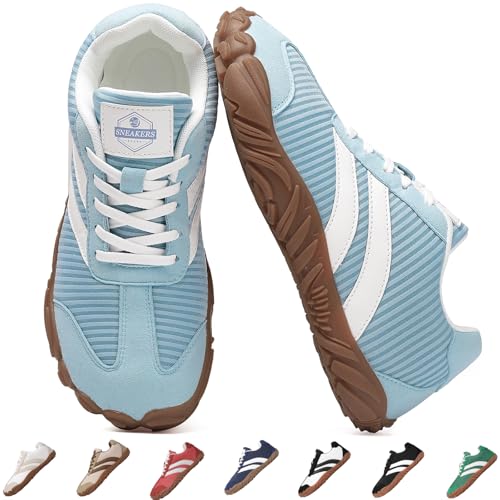 Hike Barefoot Shoes for Women Men sneakers,Wide Toe Box Minimalist Casual Footwear,Women's Trail Running Barefoot Shoes,Non-Slip Lightweight Breathable Comfortable Fashion Walking Hiking Shoes Unisex