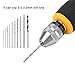 Mini Hand Drill Set, Small Hand Drill with 10Pcs Bits, Portable Micro Drill Tool Nonslip Handle for Art Craft Collection, Manual Hand Drill Set Precision Pin Vise Woodworking