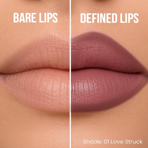 Image of Staze Twin Flame 2-in-1 Lipstick + Lip Liner Duo | High-shine Long Lasting Glossy Lipstick | Smooth Transfer-proof Matte Lip Liner | Perfectly Complementing Lip Combo | 06 Love Language | 2g