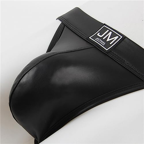 JOCKMAIL Mens Bikini Underwear PU Leather Mens Jockstrap Mens Thongs Mens Jock Strap Underwear Briefs3
