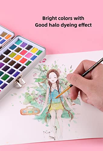 Watercolor Paint Set, Watercolor Paints, Painting Set With Water Brush Pens And Drawing Pencil, 100 Colors,Perfect Starter Kit For Watercolor Painting,Art Supplies, Great For Kids And Adults #TOP3