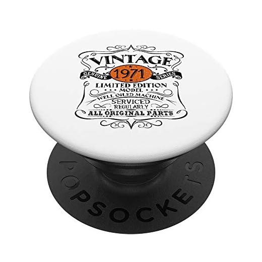 Vintage 1971 51 regalo de cumpleaños hombres mujeres diseño original PopSockets PopGrip Intercambiable