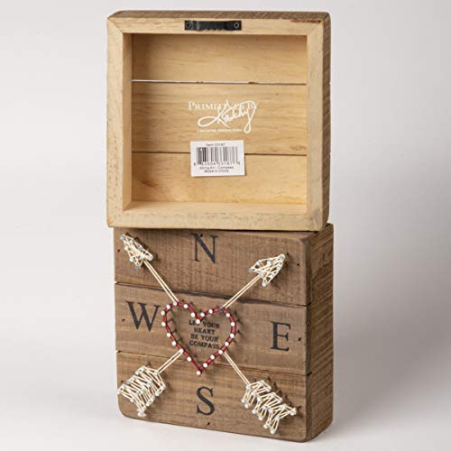 Primitives-by-Kathy-Distressed-Wood-Slat-Sign-Let-Your-Hearth-with-Hand-Strung-Heart-Wall-Art-Desk-Decor-for-Home Primitives by Kathy Distressed Wood Slat Sign Let Your Hearth with Hand Strung Heart Wall Art Desk Decor for Home