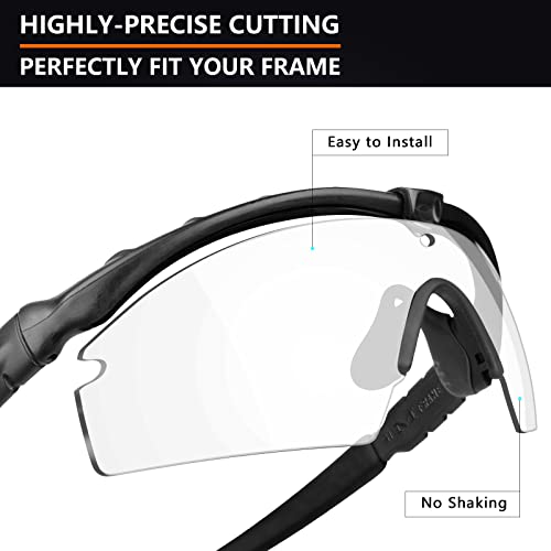 Image of Alphax Polarized Replacement Lenses for Oakley Si M Frame 3.0 OO9146 Sunglasses - Glare Reduction | Precision Cutting