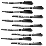 HAPINARY 10 Stück Augenbrauen Tattoo Stifte Feine Ölmarker 0,6mm 1,2mm Spitze Schwarz Salon Mapping Kosmetikmarker