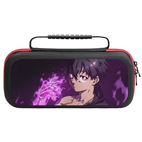 Switch ケース 怪物事変 日下夏羽 薄型 スイッチ ケース 可愛い スイッチ専用ケース 大容量 Switchカバー Switch専用キャリーケース 持ち手付き スイッチポーチ 衝撃吸収 収納バッグ スイッチカバー Joy-Con 収納ケース 20個カ