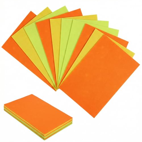 Ymapinc 10PCS Fabric Felt Sheets - Yellow & Orange Felt Soft Fabric for Art Handicraft Patchwork Gift Wrapping Party Decoration & DIY Craft Flowers (11.69 x 7.80 Inch)