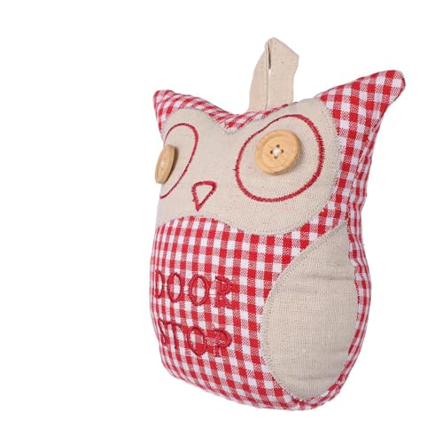 Cale-porte décoratif hibou en peluche pour une ambiance douce et chaleureuse à la maison