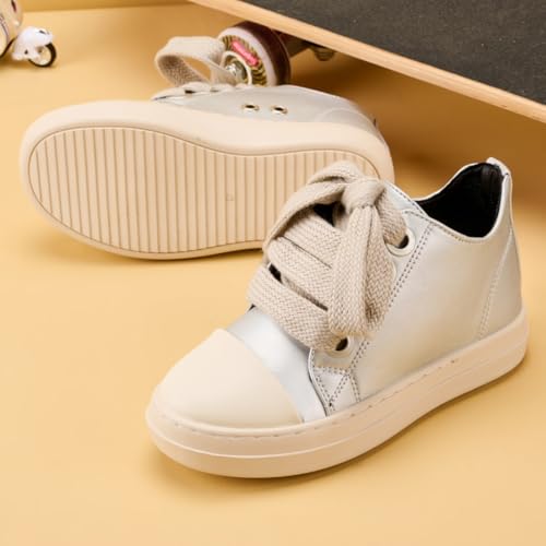 Kids Low Top PU Leather Sneakers Outdoor Platform Walking Shoes for Boys Girls3
