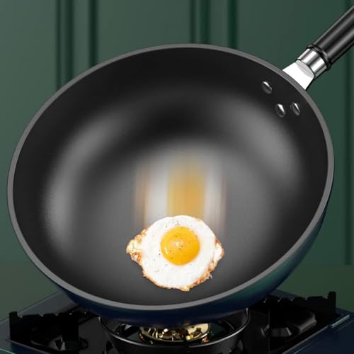 Wok antiadherente de hierro para uso doméstico miniatura 4