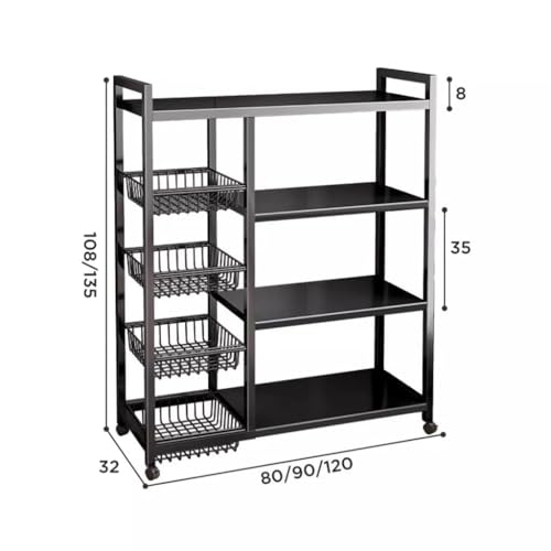 Étagère roulante pour espace encombré - Chariot de rangement modulable - 2