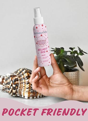 Image of Helmet Deodorizer Spray | Long-Lasting Freshness Upto 7 Days | Nano tech Spray | Eliminates Odor | Perfect for Bikers, Athletes, & Workers (Rose, 200 ML)