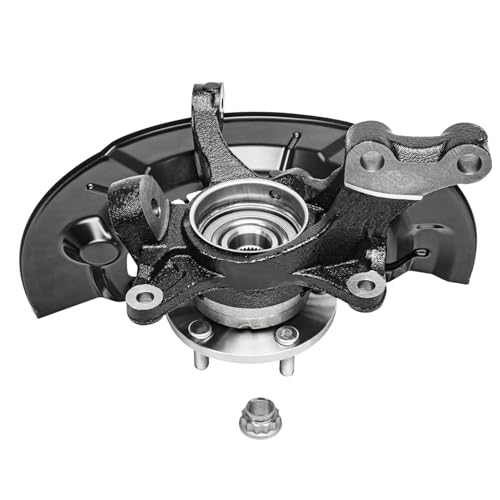 Image of Detroit Axle - 3.5L Front Left Steering Knuckle & Wheel Hub Bearing CV Axle for 2013-2016 Toyota Avalon, Driver Side CV Axle Front Steering Knuckle & Wheel Hub Bearing 2014 2015 Replacement