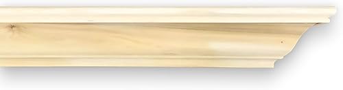 MANTELSDIRECT Mantels Direct Madison - Estantería para chimenea sin terminar, 72 pulgadas