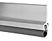 Pemko Standard Perimeter Gasketing, Mill Finish Aluminum with Gray Vinyl Insert, 36" L x 0.25" W x 1.125" H