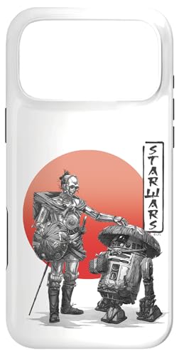 スター・ウォーズ ビジョン C-3PO R2-D2 ブラック&ホワイト カラー ポップ V-2 スマホケース iPhone 17 Pro Max 用