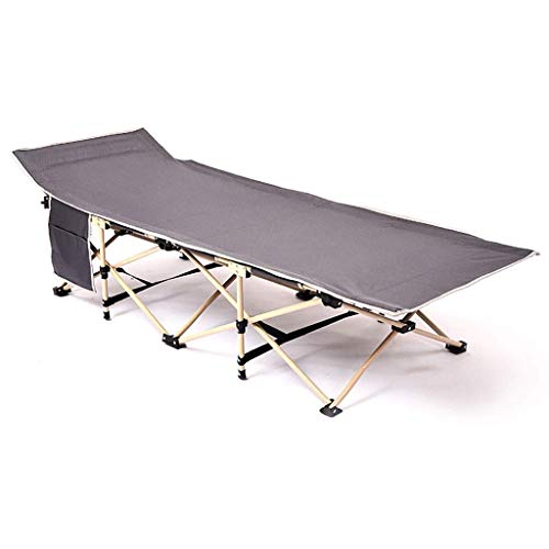 Mecedora portátil de campamento militar con cama plegable y bolsa de almacenamiento gratis, cómoda silla de descanso para uso al aire libre (color: B)