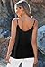 BLENCOT Tank Tops for Womens Summer Boho Button Camisole V Neck Business Casual Going Out Top Spaghetti Strap Beach Vacation Clothes Dressy Spring Sleeveless Blouse Black XL