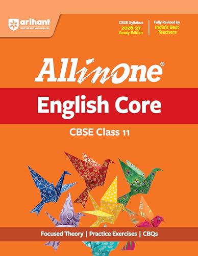 Image of Arihant All in One English Core Class 11 for CBSE Exam 2026-27 | NCERT Based Complete Theory, Practice Exercises, CBQs, A-R, Sample Papers & Mind Maps | Revised Edition as per Syllabus