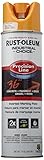 RUST-OLEUM 203033 M1800 System Precision Line Inverted Water Based Marking Spray Paint, Caution,...